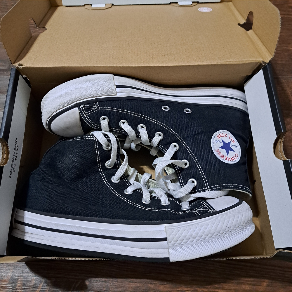 Converse Kids Black High-Top Sneakers